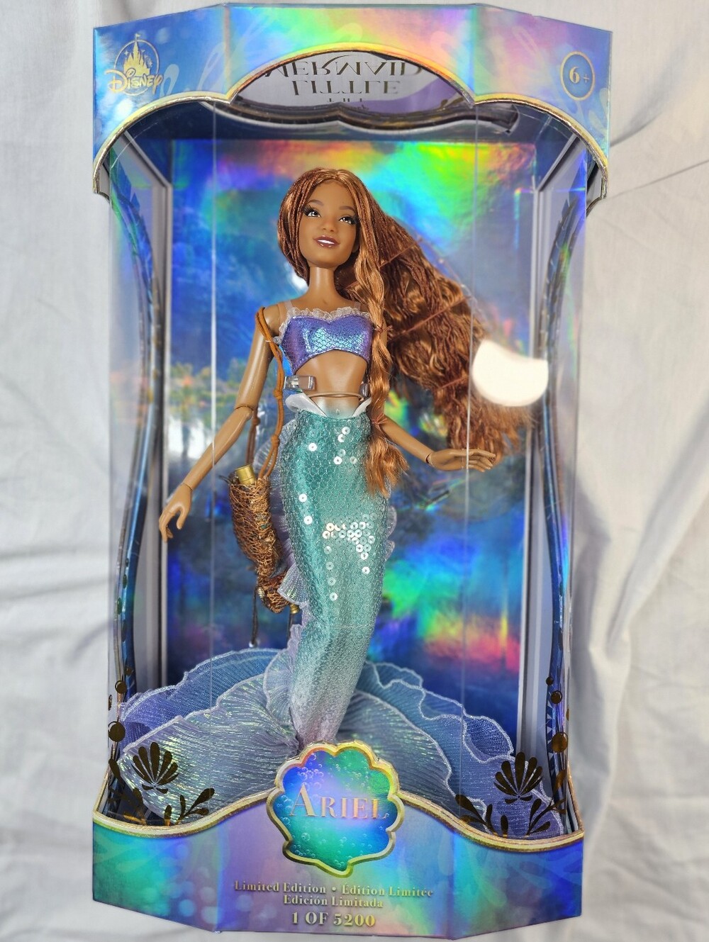 Disney Ariel Collector Doll - Teal, Purple & Gold Accents